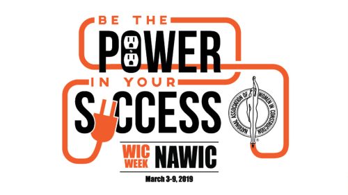 Women in Construction Week logo.