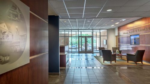 Whitman Requardt Office Building interior.