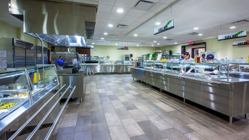 Quantico Dining Hall interior.