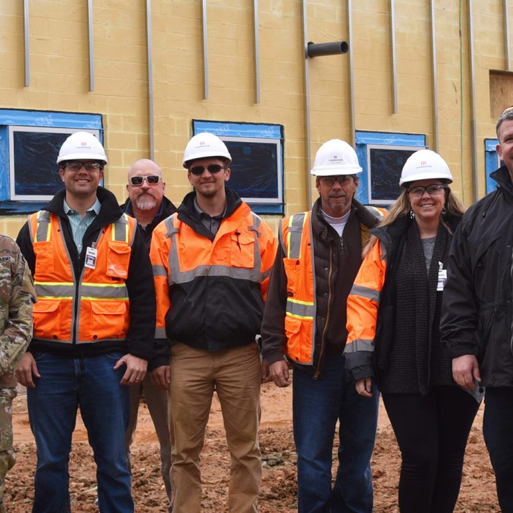 Canine training facility tops out.