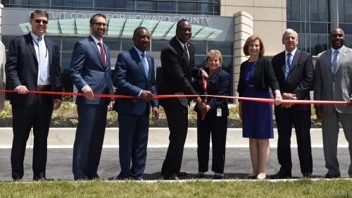 Howard County Circuit Courthouse celebrates ribbon cutting.