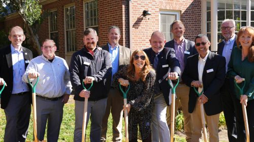 Harkins celebrates groundbreaking of Lisner 1940s renovation.