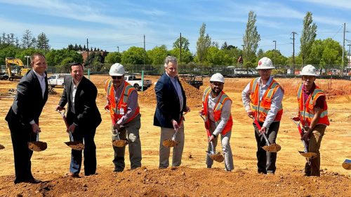 Harkins celebrates groundbreaking of Uplands Phase II.