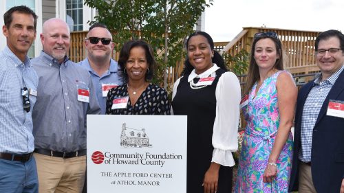 Athol Manor celebrates ribbon cutting.