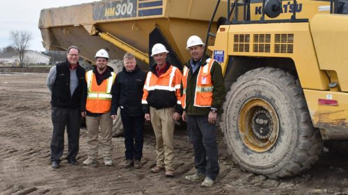 The Square at Merritt Mill breaks ground.