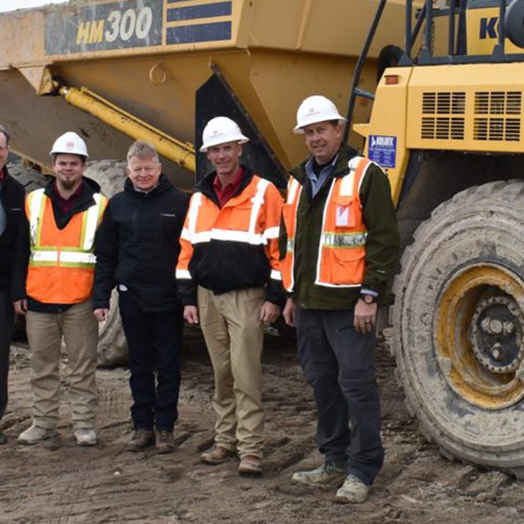 The Square at Merritt Mill breaks ground.