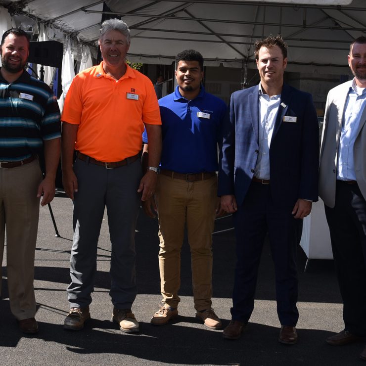 Merriweather E2 celebrates groundbreaking.