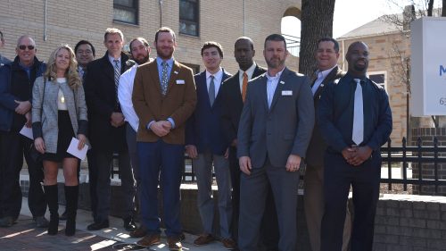 Monument East celebrates ribbon cutting.
