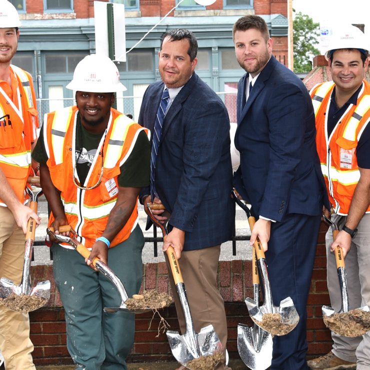 Paca House Renovation Project breaks ground.