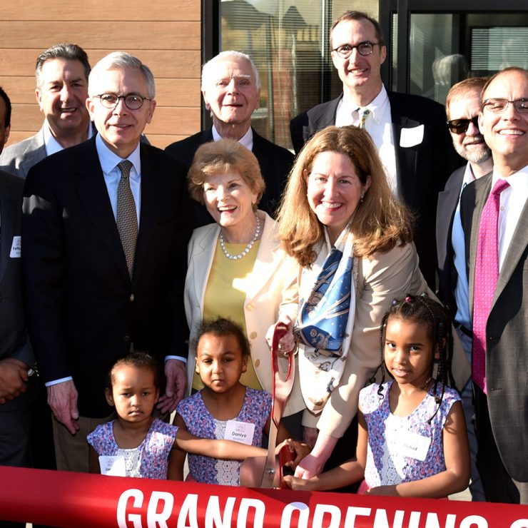 St. James Plaza celebrates grand opening and ribbon cutting.
