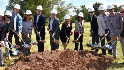 Susie Clemens breaks ground.