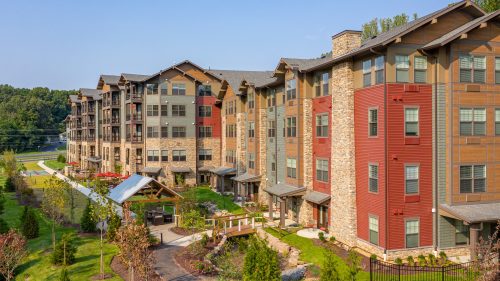 Brightview Fair Oaks Senior Living aerial.