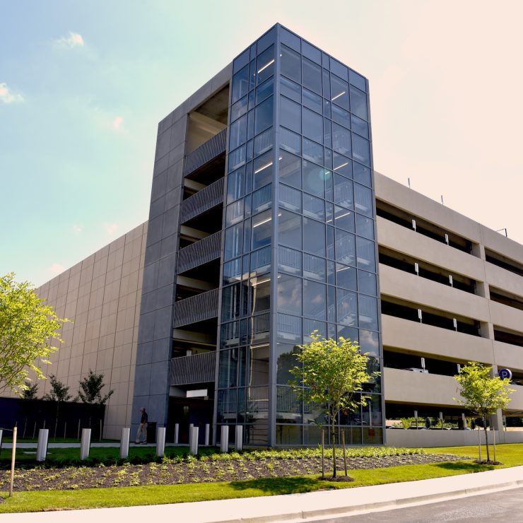 Howard County Courthouse Garage exterior.
