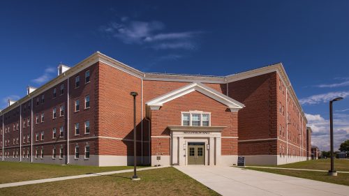 Quantico Ph ||| Student Quarters P-565 Pokorney Hall exterior.