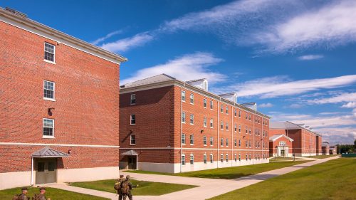Quantico Ph ||| Student Quarters P-565 Pokorney Hall exterior.